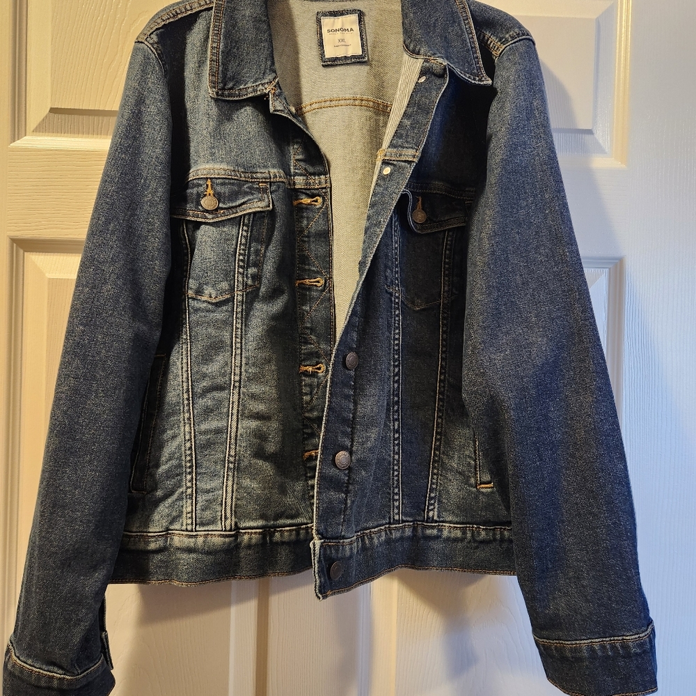 NWT Women's Sonoma Goods For Life® Denim Jacket. XXL
